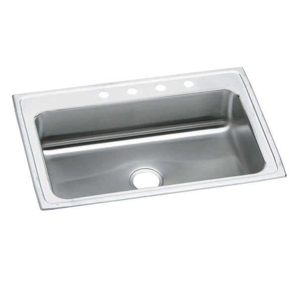 Elkay Pacemaker Stainless Steel 33 X 22 X 7-1/4 Single Bowl Top Mount Sink PSRS3322MR2 - main